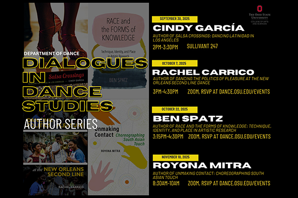 Michelle Rauter Department of Dance Hosts Dialogues in Dance Studies: Author Series ...